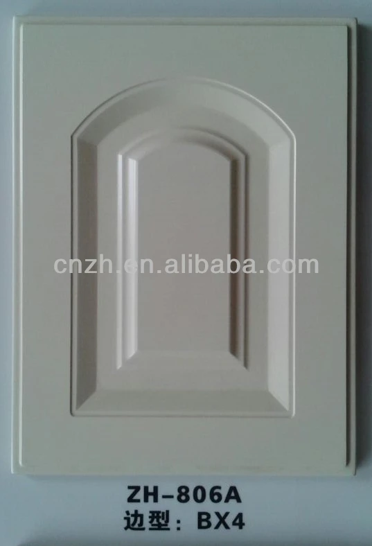 Pvc Film Mdf Finished Kitchen Door Design High Gloss Or Matt Finish