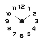 Nordic Creative 3D Diy Simple Wall Clock Decorations Home Watch Clock 