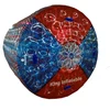 Sunproof Transparent Inflatable walking Water Bubble Roller with colored striped baffles