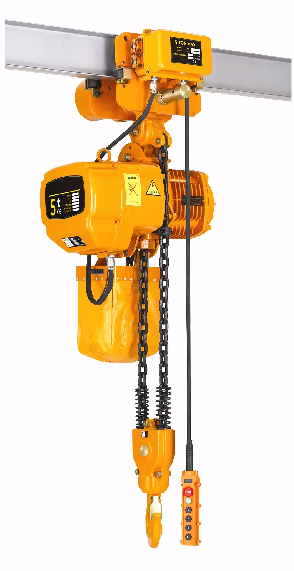 milwaukee-electric-chain-hoist-1-ton-capacity-20ft-lift-model