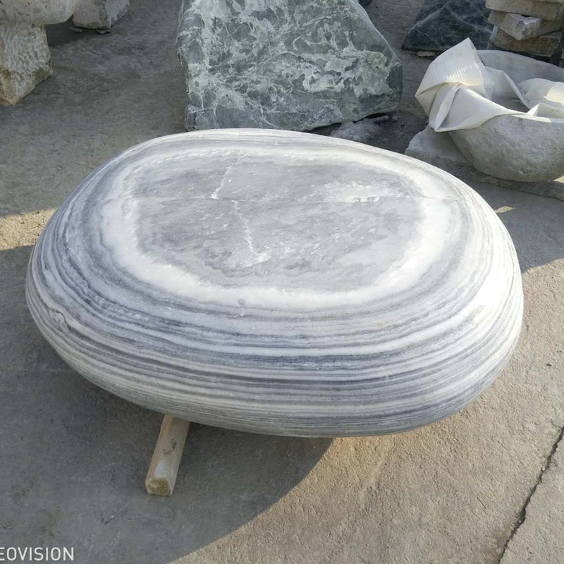 Decorative Polished Marble Stone Pebble Seat Buy