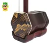 Chinese Erhu Two Strings Violin fiddle Round Pole Hexagonal Shape Dunhuang 12A Erhu With Bow/Rosin/Tuner/Bridge Musical