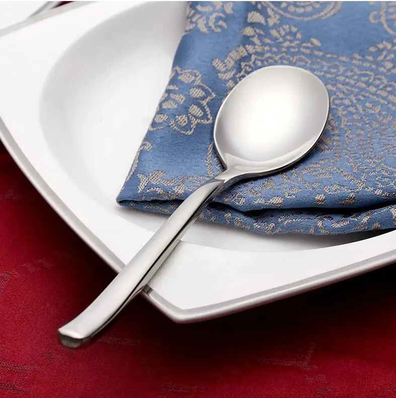 Factory Wholesale Stainless Steel Serving Spoon Forks Salad Spoon And