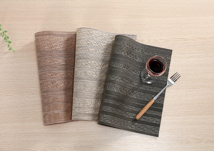 Striped Vinyl Material Table Placemat,Custom Folding Placemat Buy