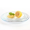 High Quality 8 Inch Tempered Glass Round Salad Plate for Serving and Holding Food