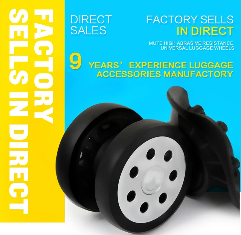 Eminent Plastic Customized Suitcase Spare Parts Universal Wheels