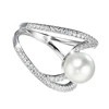SR00671 Kenturay 925 Fashion Jewelry Standard Sterling Silver Freshwater Pearl Ring
