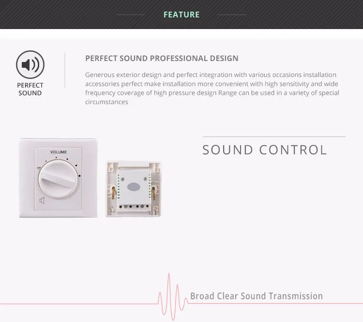 Wall Mount Speaker Volume Control White With 5 Step Buy Wall Mount