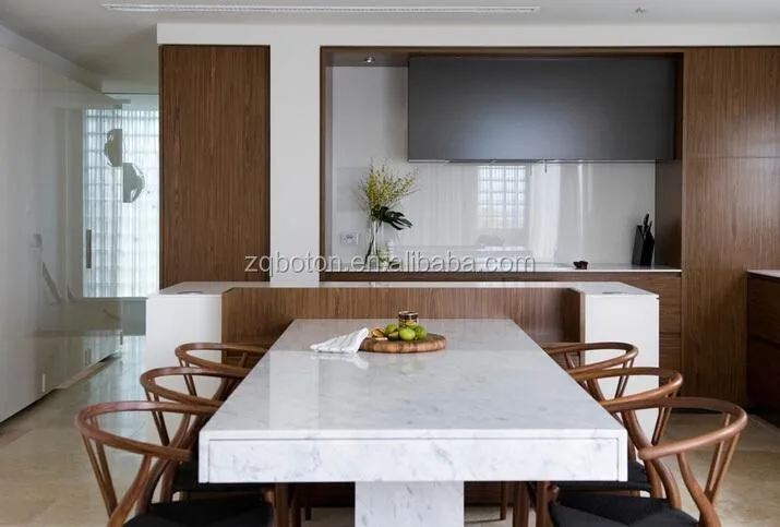 Bianco carrara wit marmeren tafelbladen steen werkbladen voor de ...