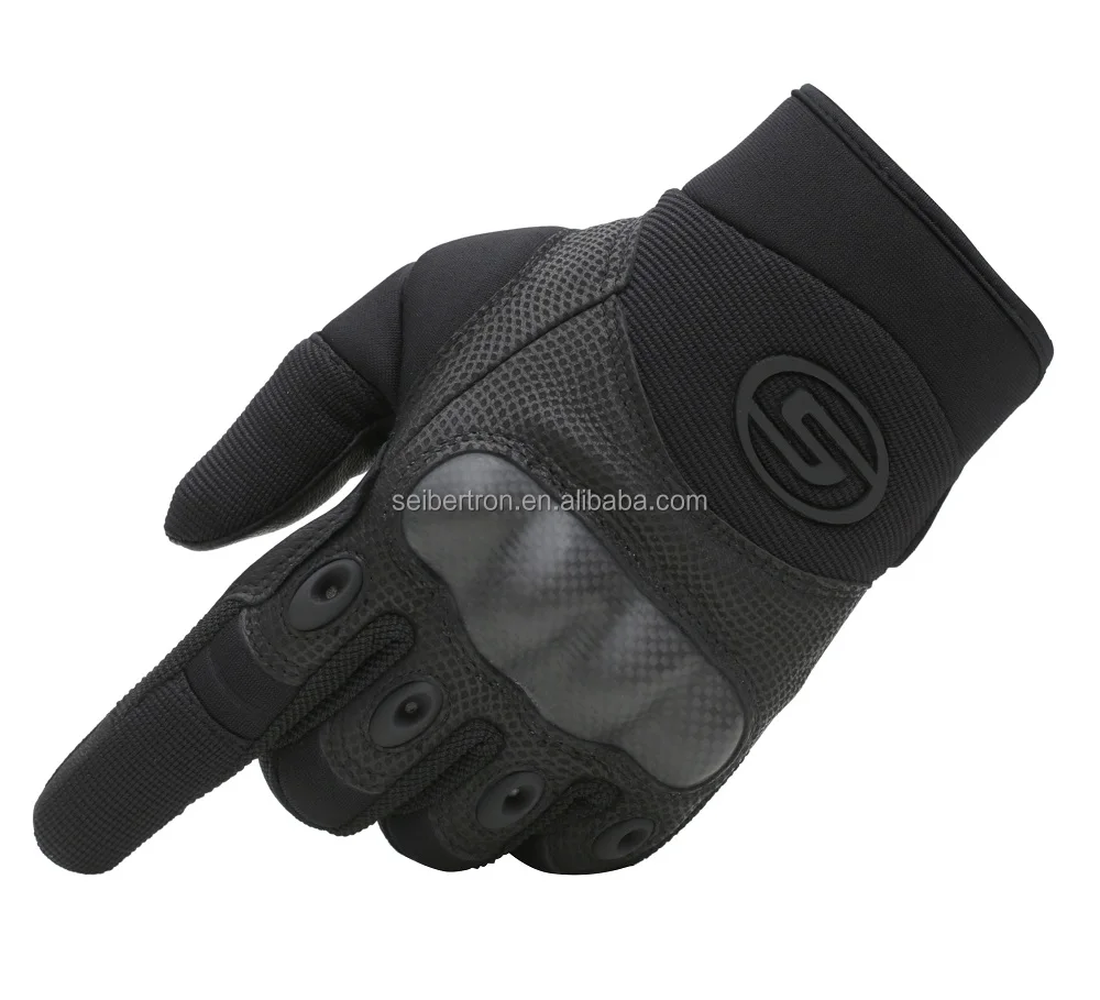 
Seibertron O.J.J.C Carbon Fiber Shell safety gloves Genuine Sheepskin Leather Tactical Onroad Motorcycle Motorbike Sport Gloves 
