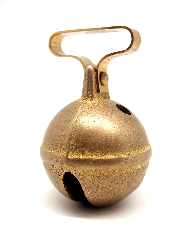 Dia 33mm Antique Brass Hunting Dog Bells With Collar Order To Send