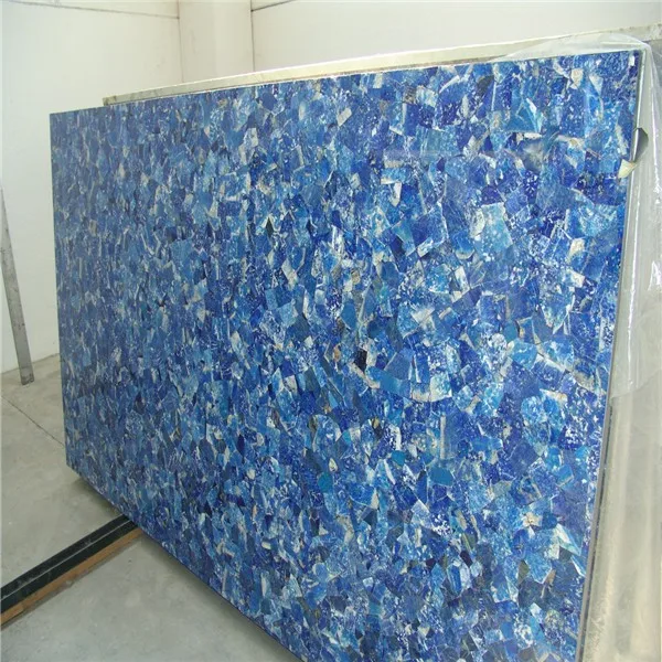 Natural Lapis Lazuli Gemstone Slabs Blue Semi Precious Stone Slab