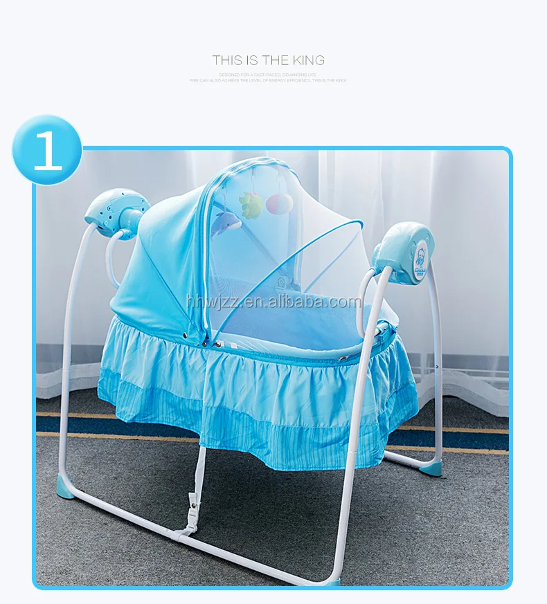 Electric Baby Swing Bed With Music Aluminum Baby Bed Baby Carrier