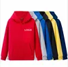 Custom logo Cotton Long Sleeve Hooded T-Shirt unisex Crop Top Pullover Hoodies