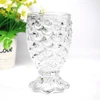 Mermaid Fish Glass Cup Embossed Scale Fish Tail Shape for Juice Wine