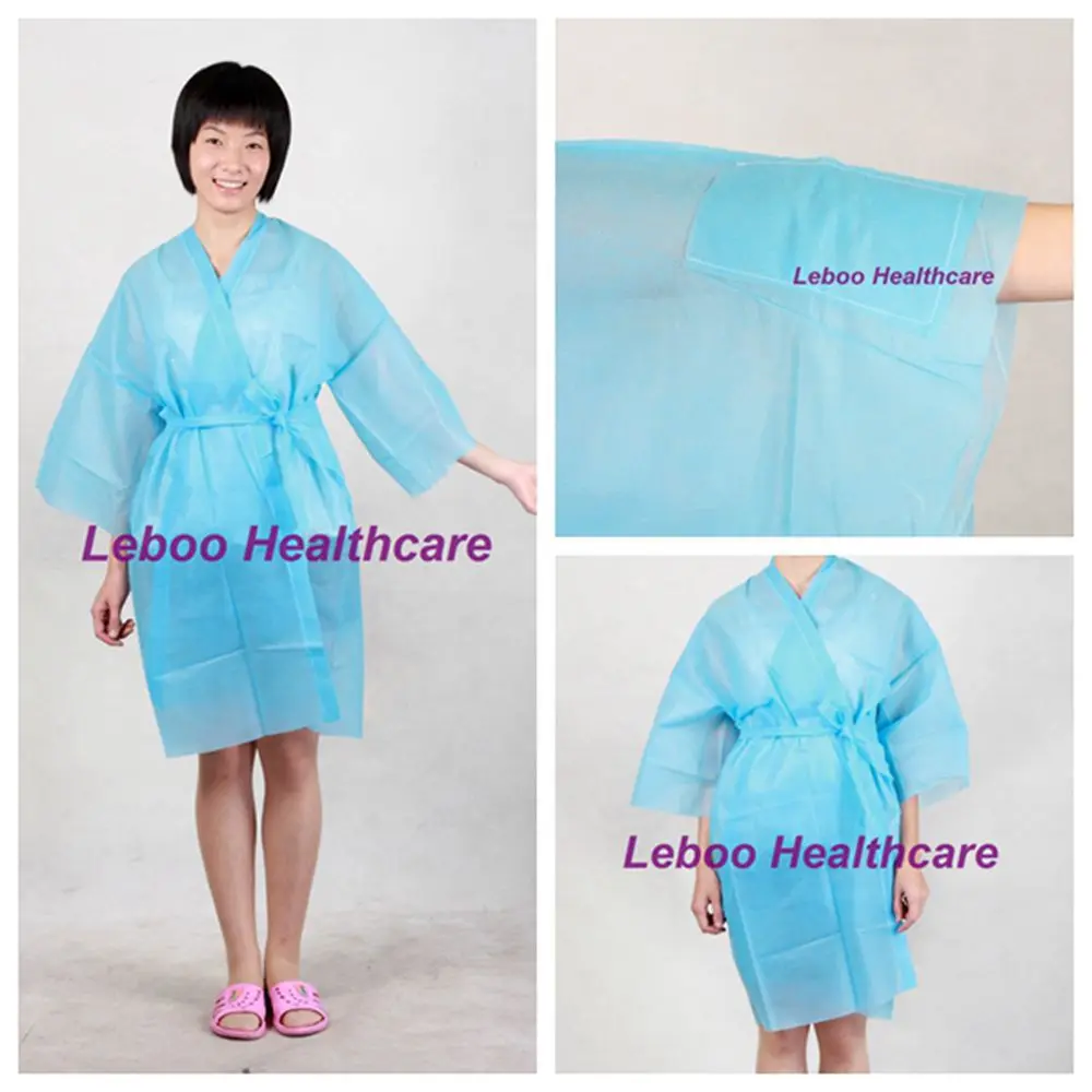 Breathable Disposable Spa Gown With Fashion Design Buy Spa Gown