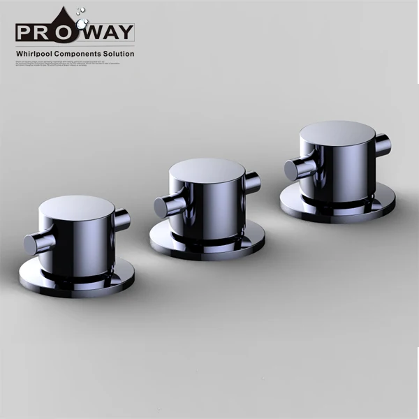 Wall Mounted High Quality Brass Shower Mixer Knob 3way Faucet Spout ...