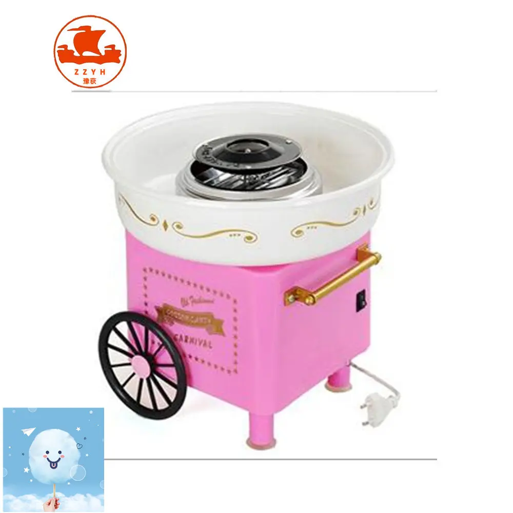 Woorea Mini Household Electric Cotton Candy Machine Diy Flosser Candy Floss Cotton Candy Maker for Kids 