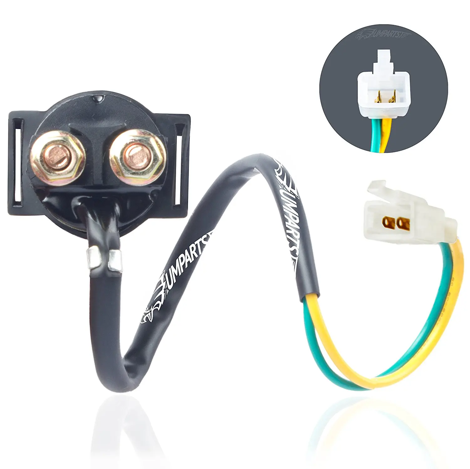 Keenso Starter Relay Solenoid for 50cc 125cc 150cc 250cc Chinese Scooter ATV Dirt Bikes Scooters Go Kart Dne Buggys Quad 4 Wheelers Pit Bike Moped Roketa SSR Taotao Sunl Coolster