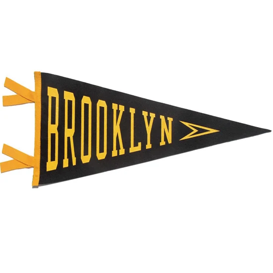 Custom Pennant Flag Felt Thermal Cutting Pennants Football Club Hanging Flag Banner For Sport