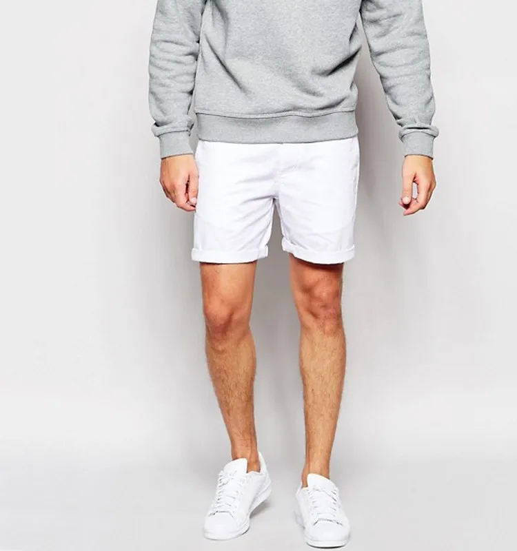 chino shorts white