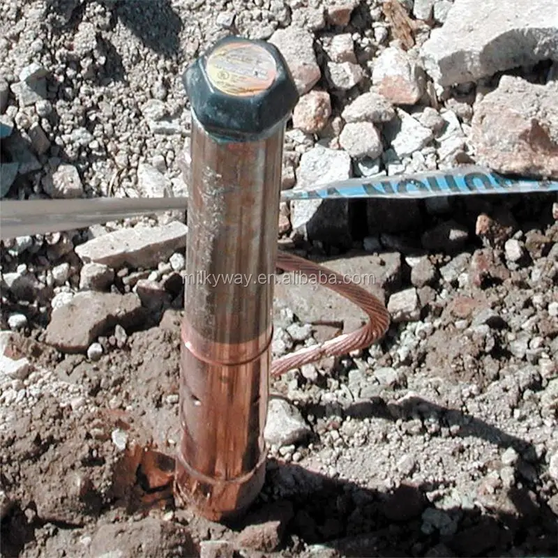 electrical copper plating grounding rods 1/2" 5/8" 3/4"
