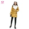 The new long section Slim suit collar double-breasted fashion wool women fur coats