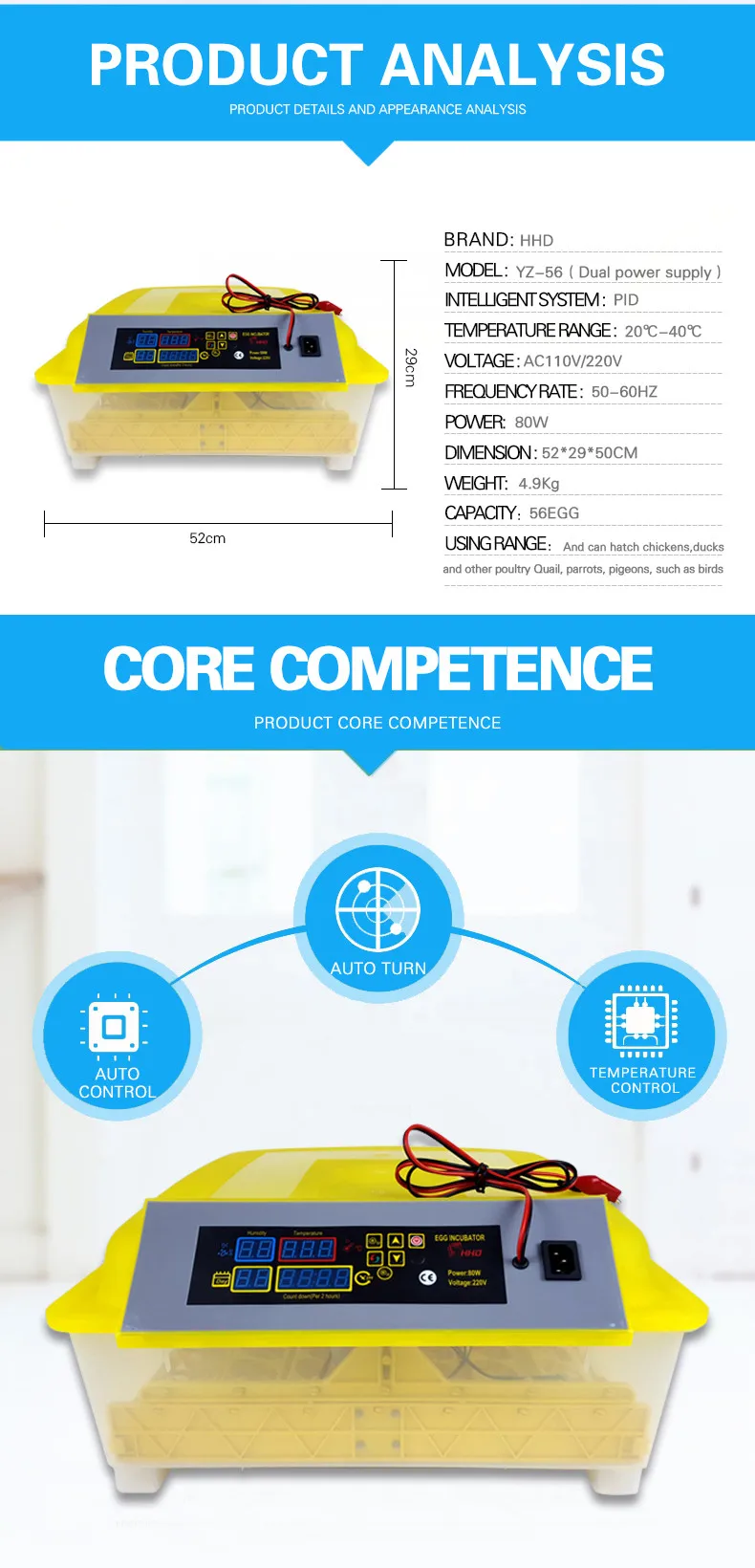 Egg incubator hhd manual