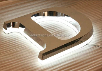 Indoor Advertising Stainless Steel Clear Acrylic Metal Letter