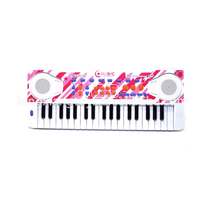 In Stock Musical Instrument Rechargeable Piano Keyboard With  Microphone For Kids