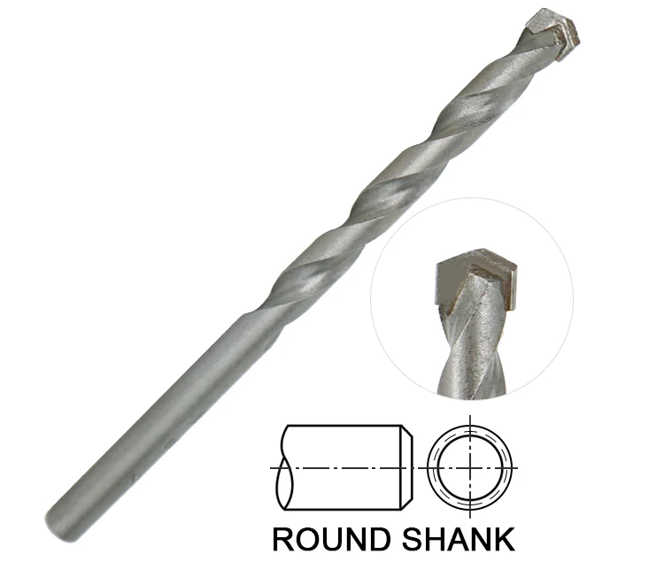 Round Shank Sand Blasted Carbide Tipped Universal Multi Purpose Masonry