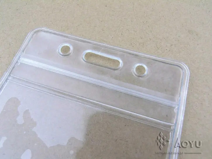 card holder for employee Badge Holder & Accessories material transparent soft pvc 