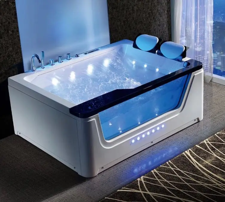 Newest Design 1700mm Acrylic Massage Jaccuzi Whirlpool Bathtub With ...