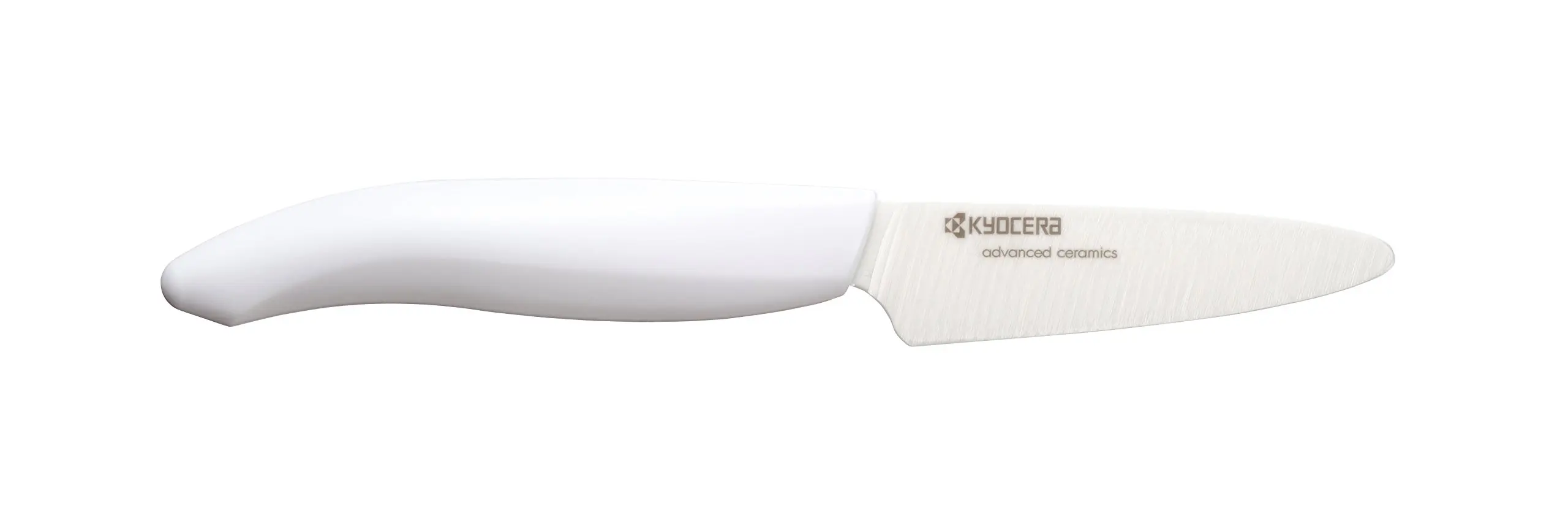 Kyocera Advanced Ceramic Revolution Series 3-inch Paring Knife, White Handle, White Blade