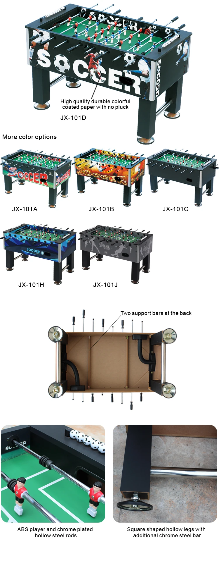 Oem/odm Classic Sports 5 Feet Game Soccer Tables With Hollow Rods Buy