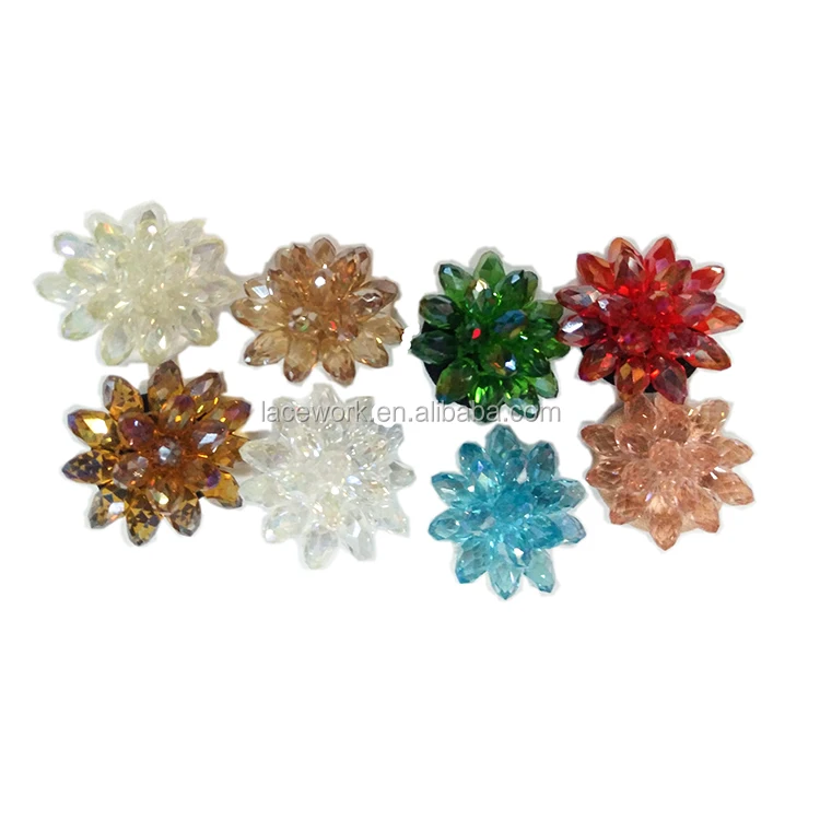 wholesale colorful crystal embellishment accessories button for garment 