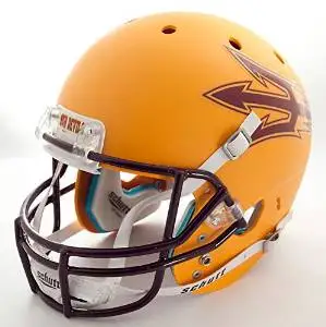 ARIZONA STATE SUN DEVILS Schutt AiR XP Authentic GAMEDAY Football Helmet ASU (MATTE YELLOW)