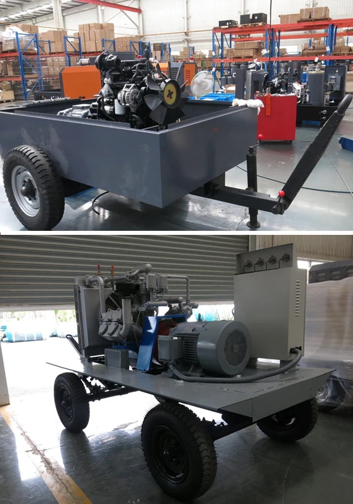 Movable Diesel Engine Driven Air Compressor Jack Hammer Buy Diesel Engine Driven Air
