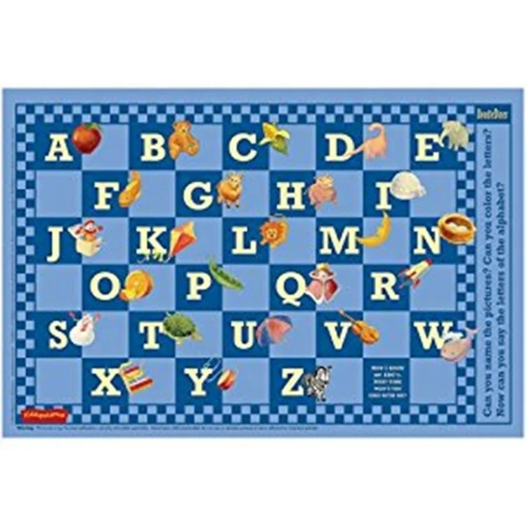 Disposable Colorful Placemats for Kids Educational Waterproof Placemats