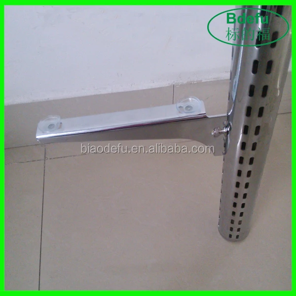 Metal Slotted Channel Bracket With Sucker For Glass Shelf Buy Glass