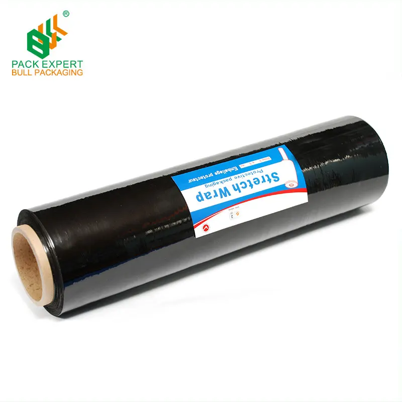 Black Lldpe Pallet Shrink Wrap Cast Stretch Film Stretch Wrap Hand Use