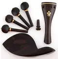 High quality 1 8 1 4 1 2 3 4 4 4 Ebony Violin parts violino