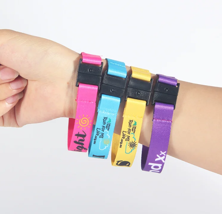 Promotional Gifts Safety Reflector Wristbands Reflective Gold Nylon ...