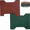 Dog-Bone Shaped Rubber Paver Tiles For Swimming Pool/Roof Top