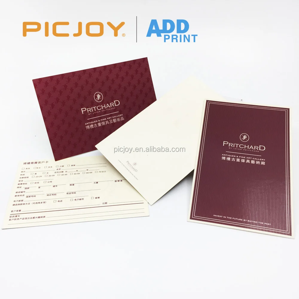 custom note card printing