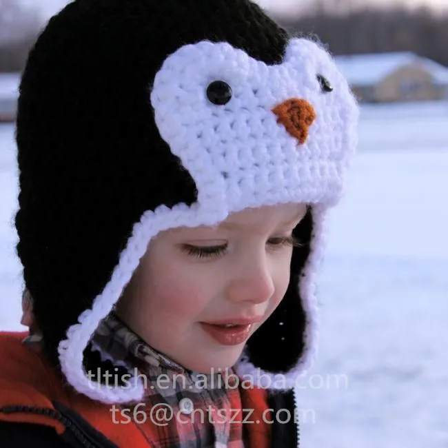 penguin knit hat