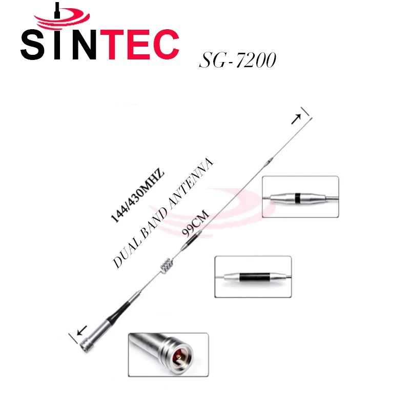 Sg7200 Dual Band 144/430mhz Mobile Antenna Car Truck Vhf Uhf Two Way