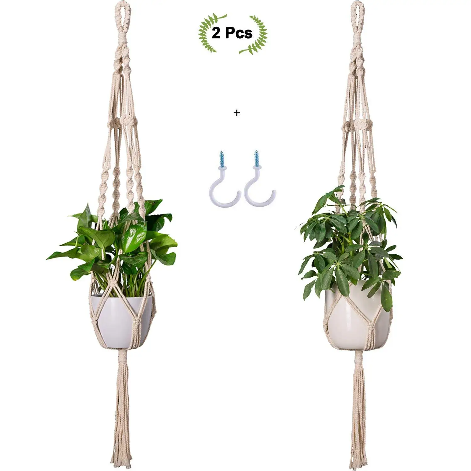 4 Pack Handmade Indoor Wall Hanging Planter Plant Holder in Different Designs Modern Boho Home Decor TimeYard Macrame Plant Hangers 4 Pack Handmade Indoor Wall Hanging Planter Plant Holder in Different Designs Modern Boho Home Decor TimeYard Macrame Plant Hangers