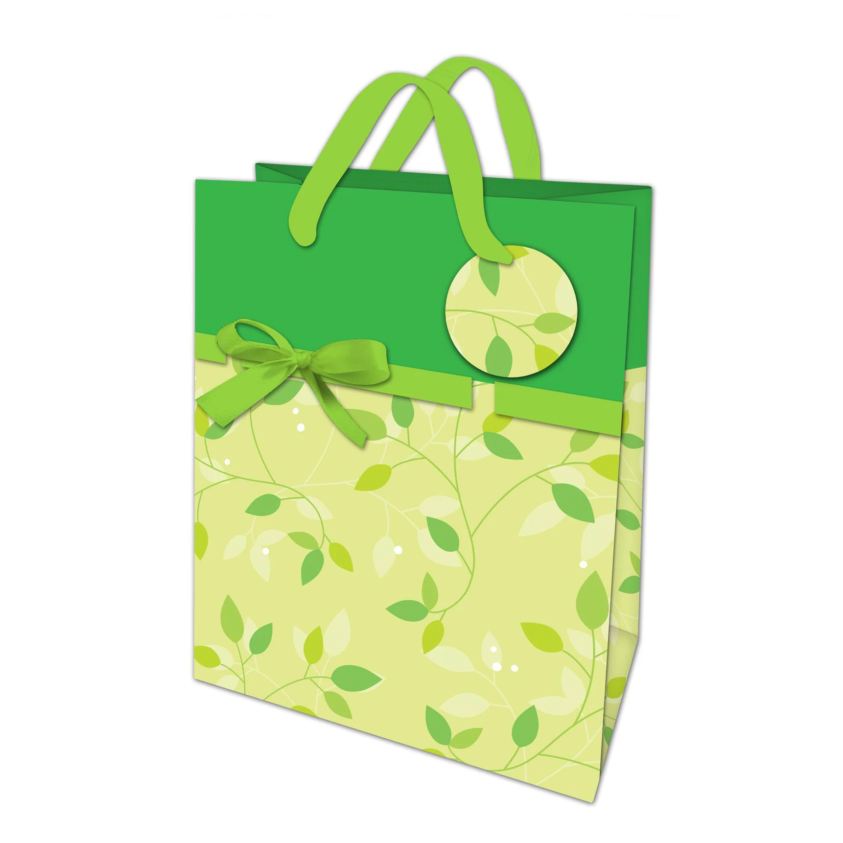 Recycled Custom Logo Flower Design Kraft Paper Gift Bag With Handles, Clothing Packaging Paper Bag