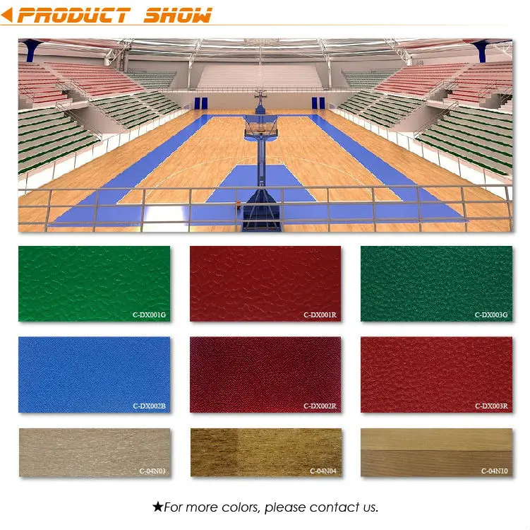 Pvc Sports Flooring Indoor Court Basketball Gym Flooring Price